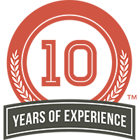 10 years of experience badge